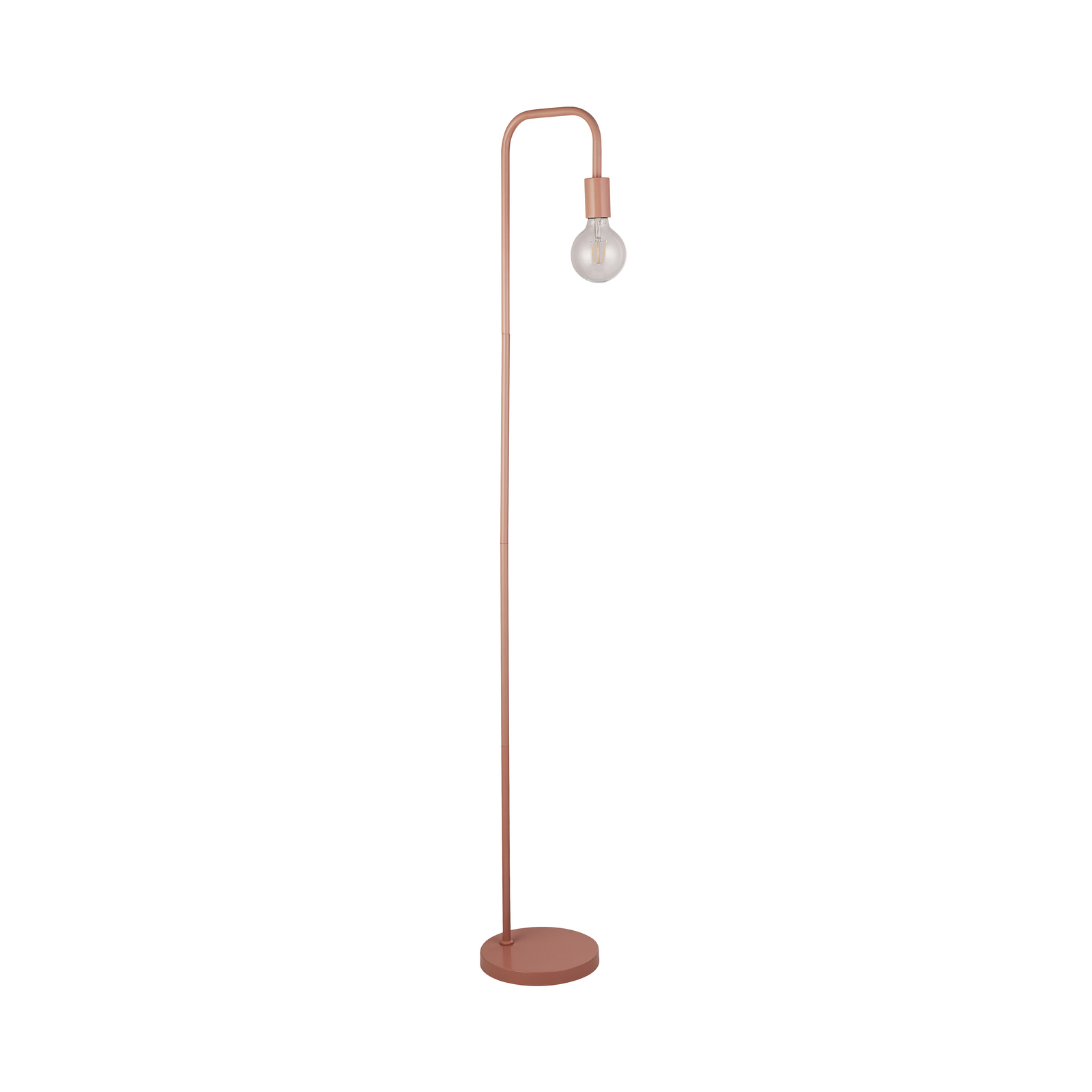 Stehleuchte Amiel, pink, Metall, 155 cm, E27